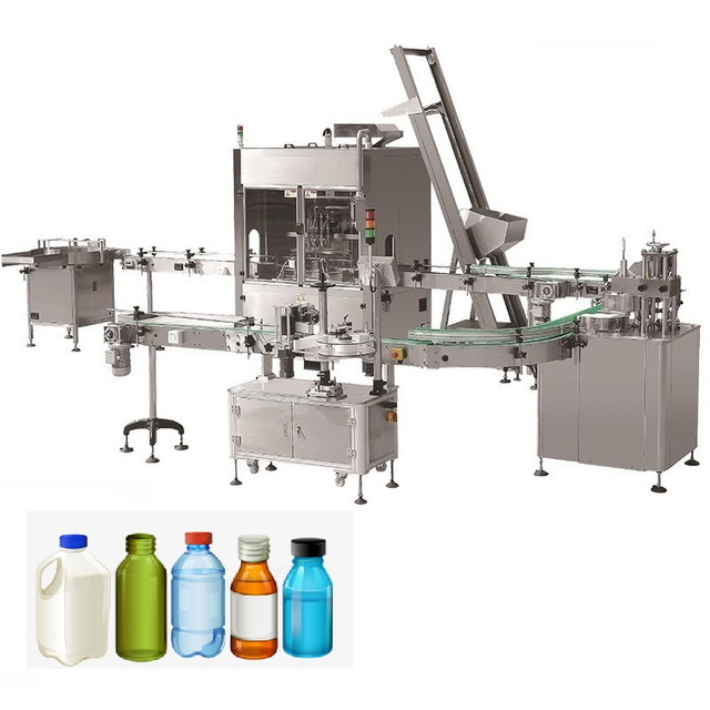 Round Bottle Packing Line with A Bottle Unscrambler Jar Bottle Packing Line for Beverage