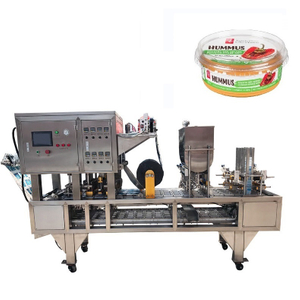 Gas Flushing Fruit Jam Salad Dressing Cup Filling Sealing Machine