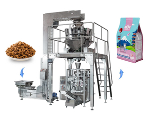 Full Automatic Large Pet Food /rice / Grain /cement Plastic Bag Vertical Fill Seal Packing Machine