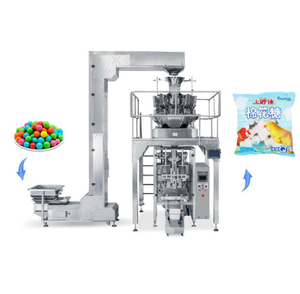 Multi-head Weighing Filling Granular VFFS Machine Sugar-free Gum Granular Vertical Form Fill Seal Machine 