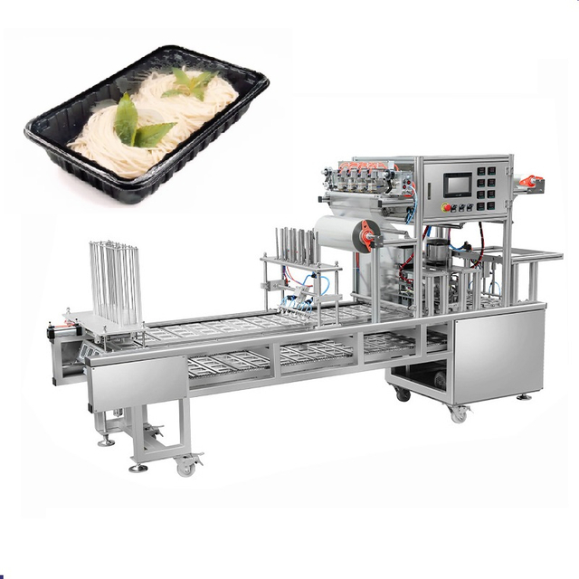 Automatic Heat-sealable Films Deli Items Pasta Dishes Tray Sealing Machine