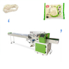 Folw wrapper pouch wrapping machine for seafood snack frozen food packaging 