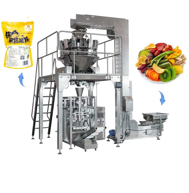 VFFS Multi-Function Packaging Machines Vegetables Dry Fruits Legume Weigher Packing Machine