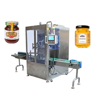 Easy To Use Tomato Paste Honey Line Ketchup Bottle Filling Capping Machine Tomato Sauce Ketchup Jar Filling Packing Machine