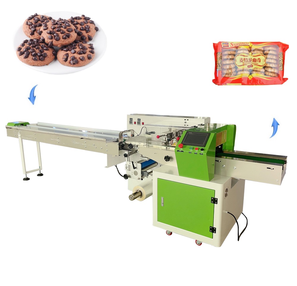 Horizontal Form-fill-seal (HFFS) Machines Automatic Feeding Flow Wrappers for Snack Food Packaging 