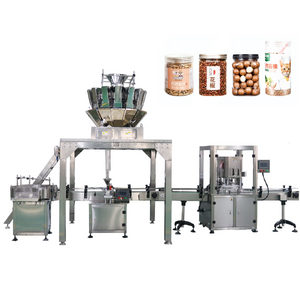  Customizable Bottle Can Jar Automatic Packaging Production Line Popcorn Snacks Filling Packing Machines